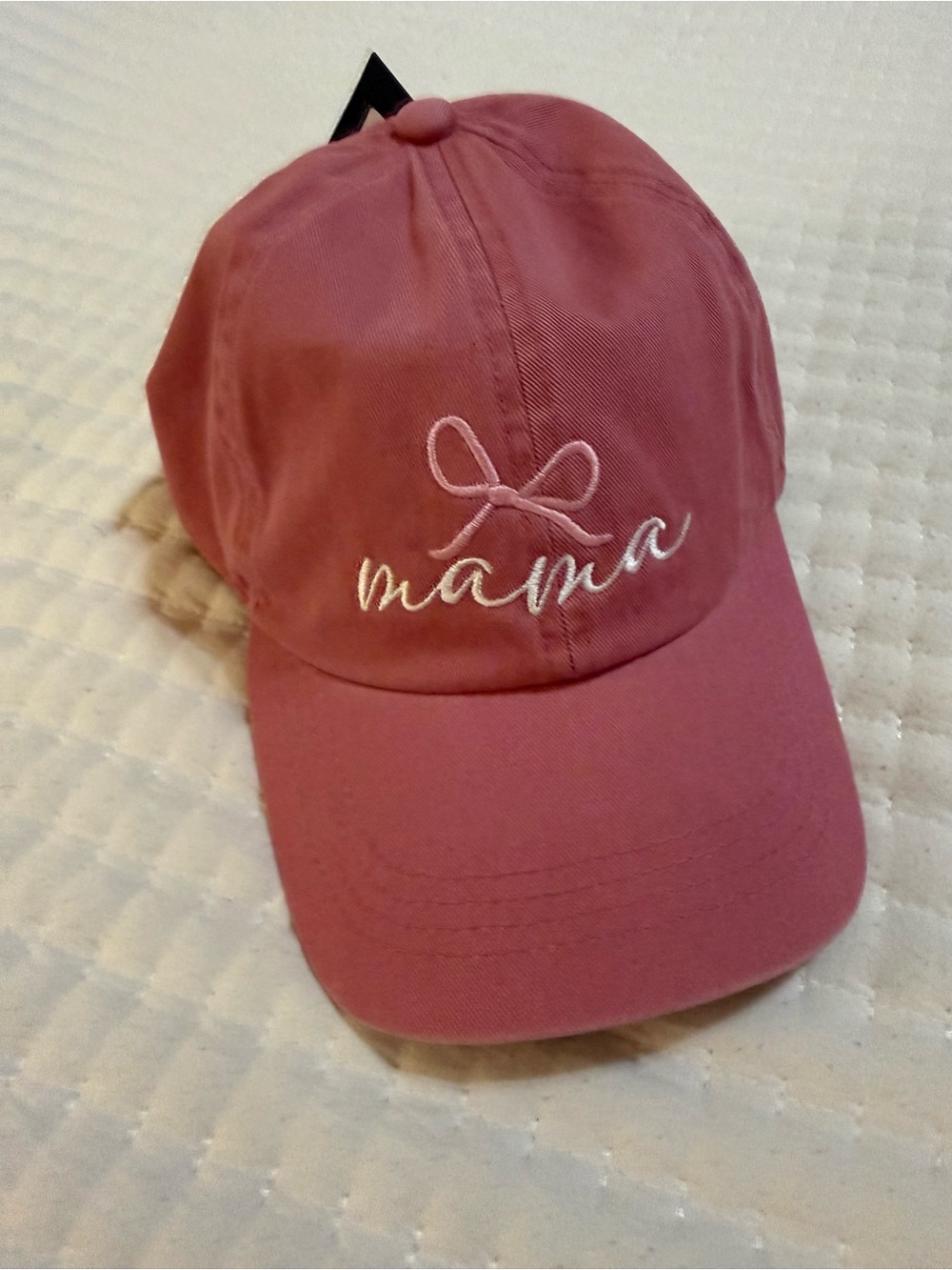 David and Young Dusty Rose "mama" Embroidered Kids Cap